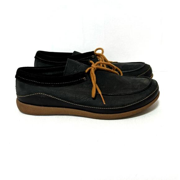Chaco Shoes - Chaco Women's Size 9 Pineland Moc Chukka Shoes Black Leather Tan Laces
